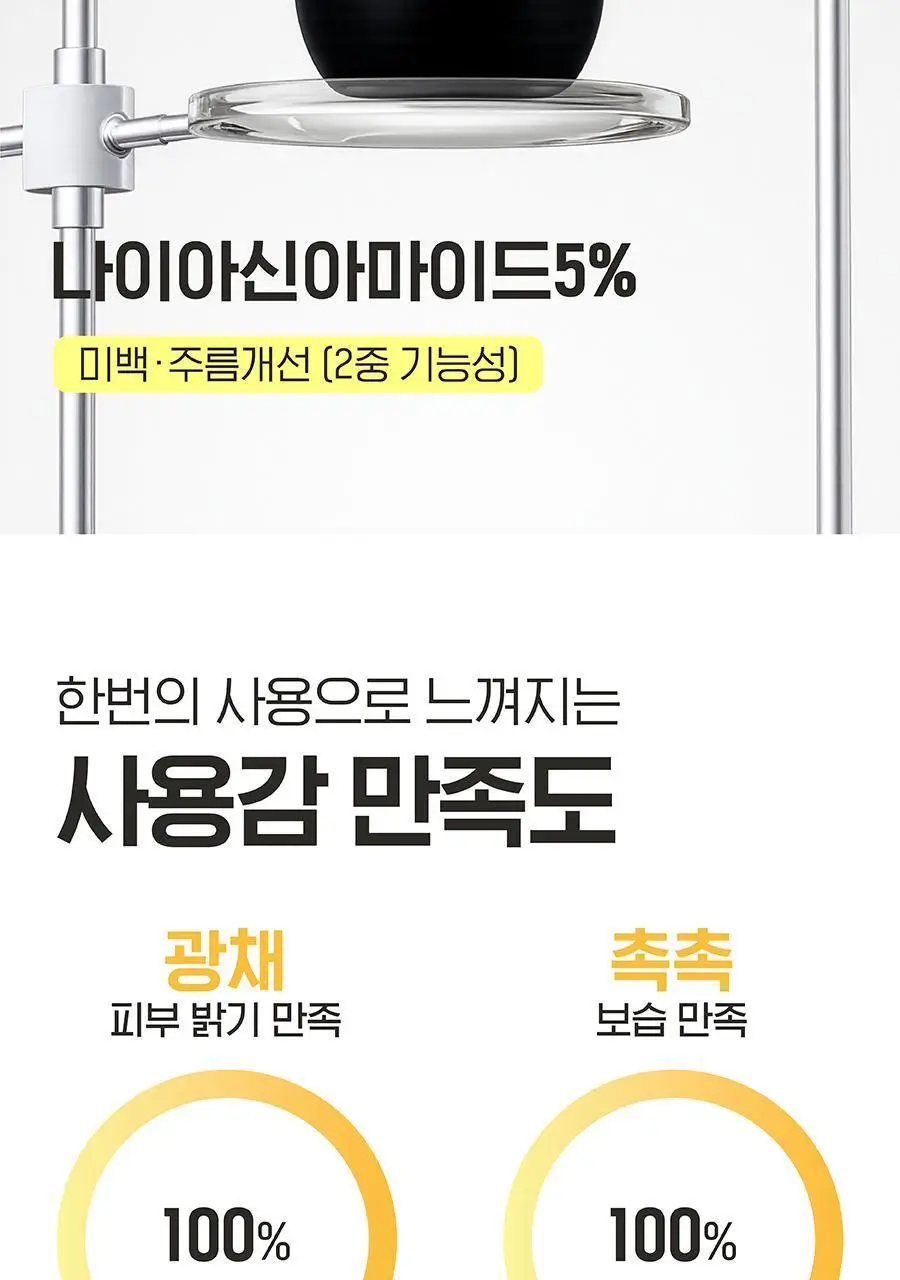 [착색OUT/굳은살 톤업/촉촉보습] 아윌미백 브라이트모이스처라이징 젤크림 상세페이지 5